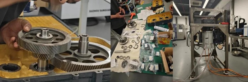 超高速機械齒輪增速器驗收現場。兩江協同創新區供圖