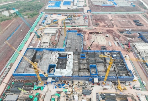 潼南戰新產業合作示范園區施工現場。重慶設計集團有限公司市政設計研究院供圖