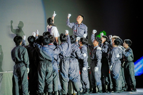 節目匯演。重慶工貿職業技術學院供圖