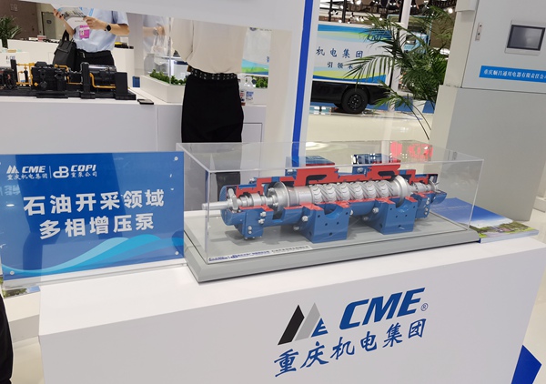 石油開采領域多相增壓泵。張艷攝