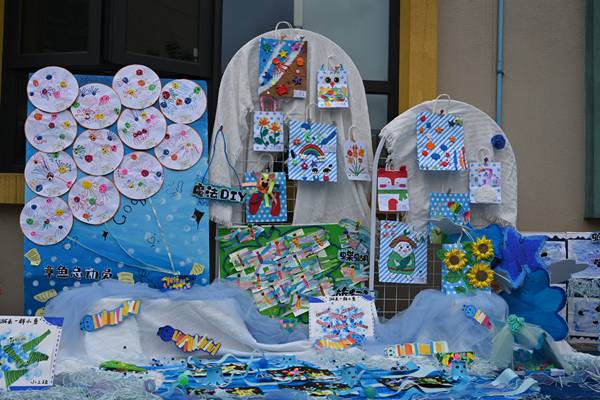 系列活動：畫展。北碚區椿山幼兒園供圖