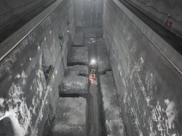 開挖完成。徐慎攝