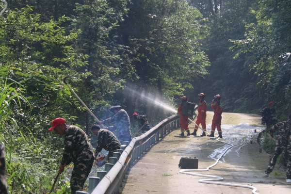 演練現場。洛磧鎮供圖