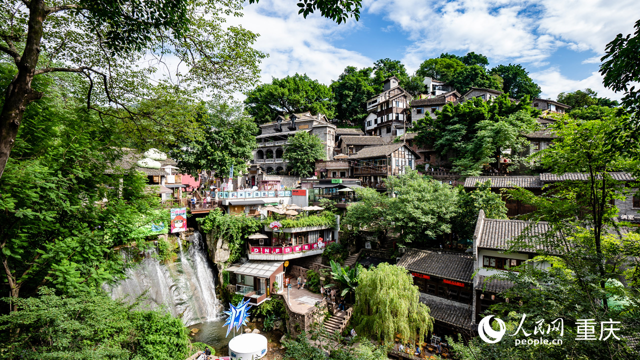 依山而建的下浩里老街。人民網記者 許崢攝