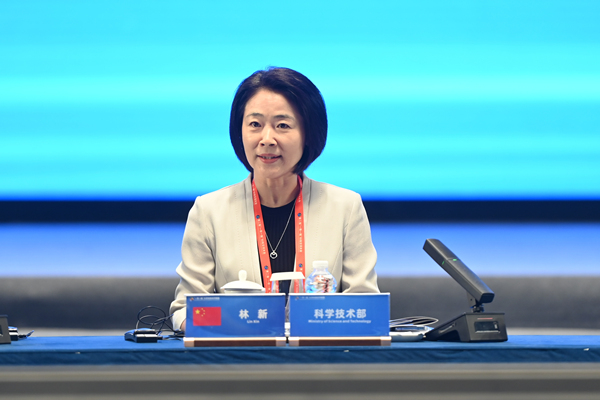 科學技術部副部長林新致辭。陳林攝
