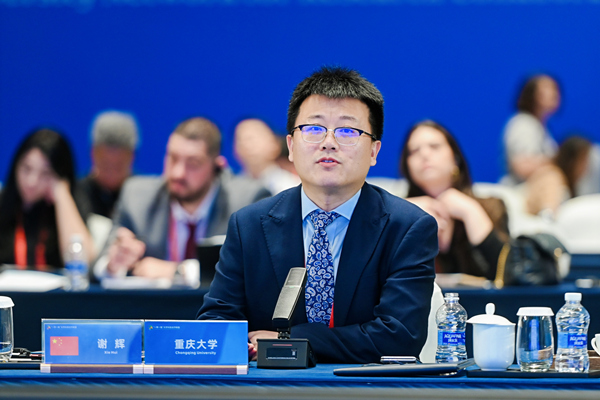 聯盟副秘書長，重慶大學國際處副處長、科發院副院長謝輝匯報聯盟工作進展和下一步工作計劃。陳林攝