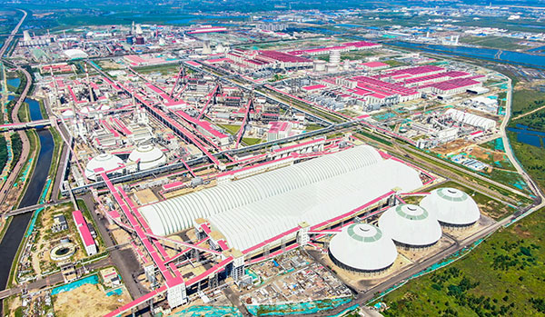 中冶建工承建河鋼集團產業升級及宣鋼產能轉移工程（原料區）。中冶建工供圖