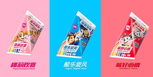 天友乳業與汪汪隊立大功聯名新品上市。天友乳業供圖