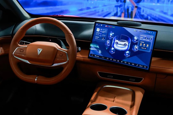 智能座艙內部。重慶移動供圖