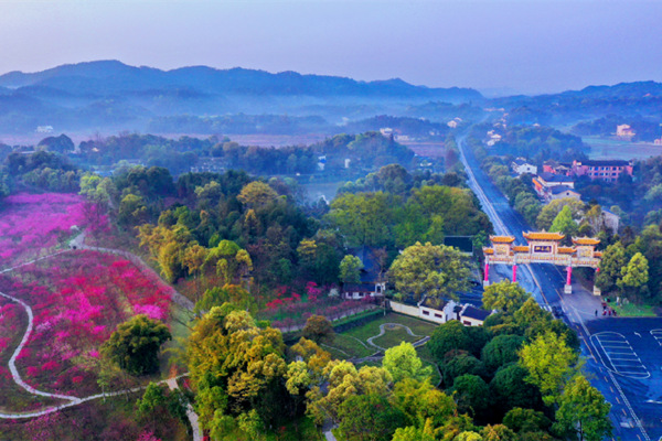 桃源縣桃花源。桃源縣融媒體中心供圖
