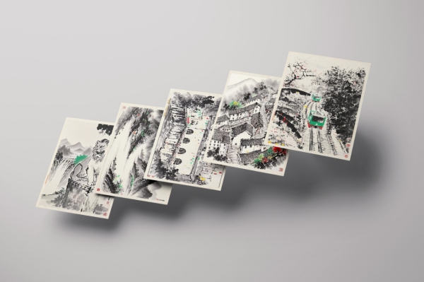 文創產品設計草案。長壽區融媒體中心供圖