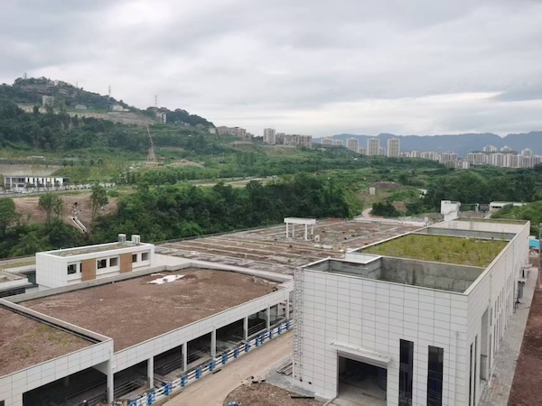 萬州何家巖污水處理廠。萬州區住房城鄉建委供圖