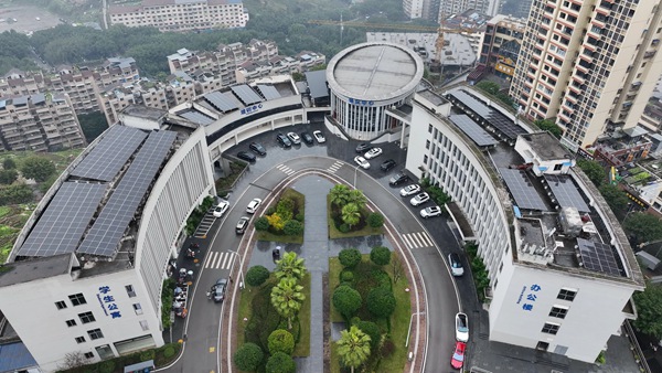 忠縣人民醫院分布式光伏項目。重慶燃氣集團供圖