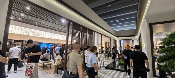 美心門展臺迎來眾多訪客。受訪者供圖