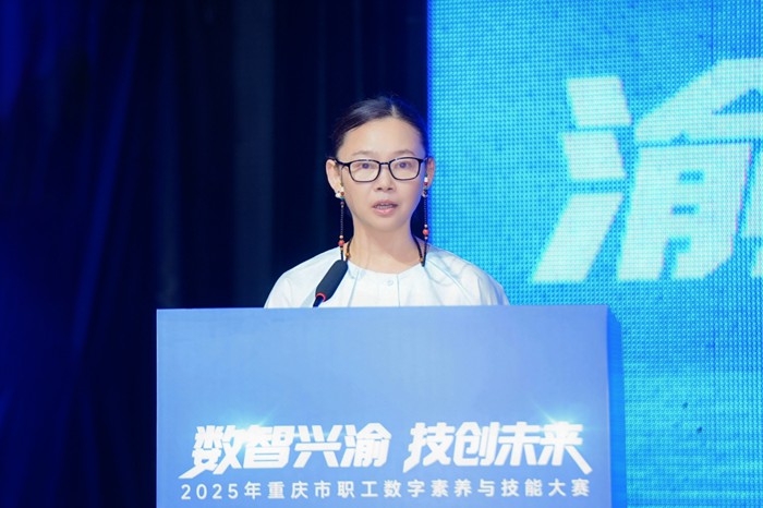 市互聯網界聯合會主席王茵通報大賽整體情況 周子貴/攝