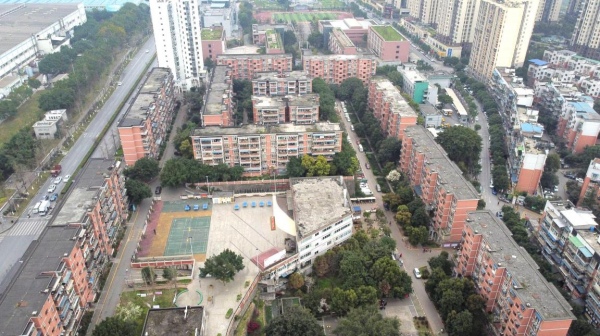 五里坪港盛小區。江北區委宣傳部供圖