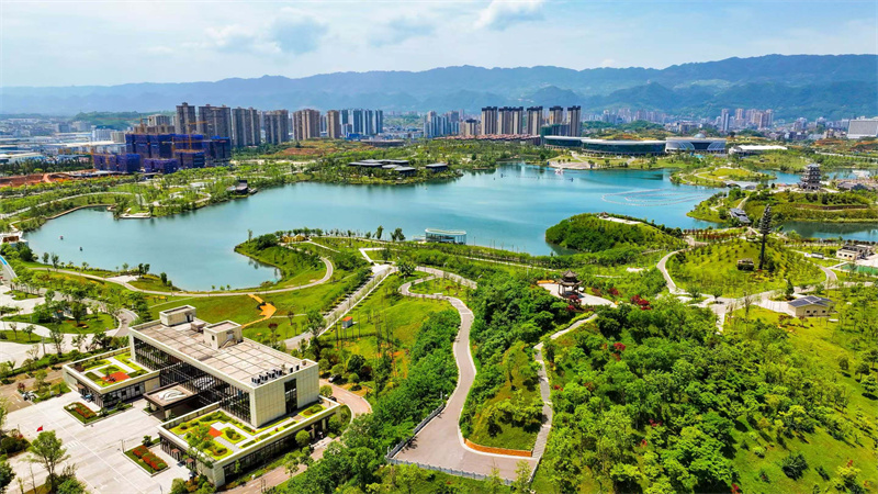 三合湖濕地公園。墊江縣融媒體中心供圖 第1眼TV-華龍網發