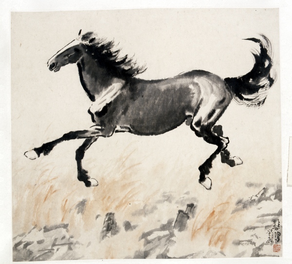 作品《奔馬》。江北區委宣傳部供圖