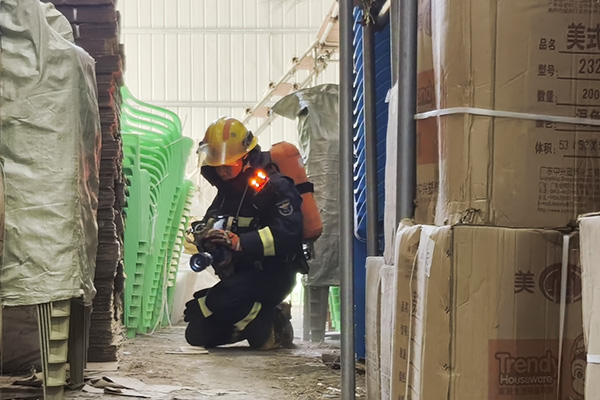 實戰演練現場。重慶市涪陵區消防救援局供圖