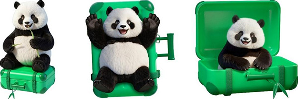 “熊貓阿叻”IP形象全面升級。凱德集團供圖