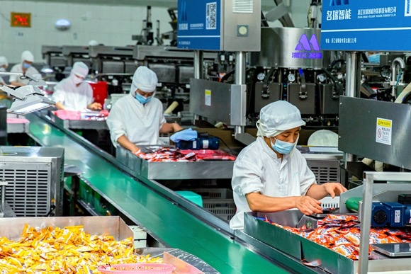 重慶天潤食品開發有限公司生產現場。北碚區委宣傳部供圖 第1眼TV-華龍網發