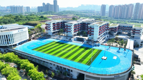 金海學校項目實景航拍圖。受訪者供圖