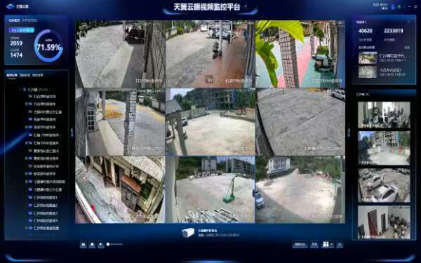 天翼云眼視頻監控平臺。中國電信供圖