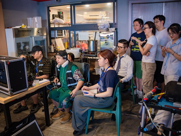 拍攝現場。萬州區委宣傳部供圖