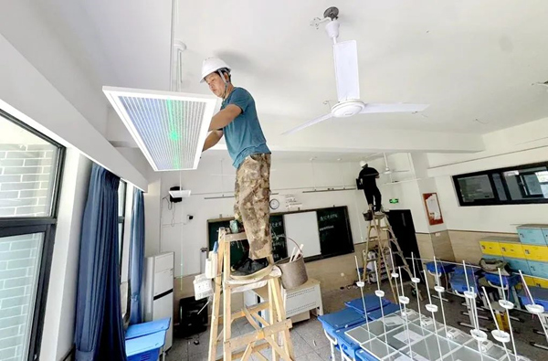 黃炎培中學施工現場。渝北區教委供圖