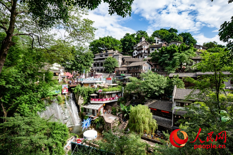 依山而建的下浩里老街。人民網記者 許崢攝