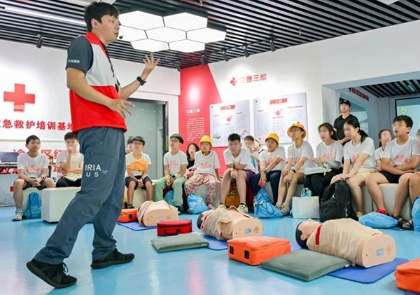 急救知識分享。招商積余重慶公司供圖
