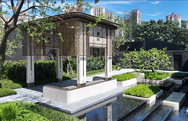 熙宸社區內部景觀實景圖。重慶華僑城供圖