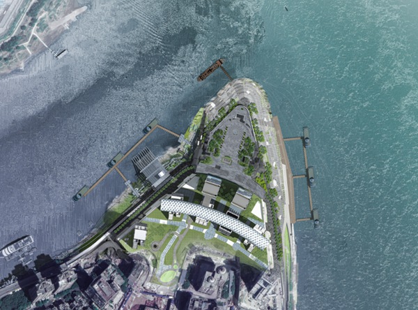 重慶朝天門項目效果圖。