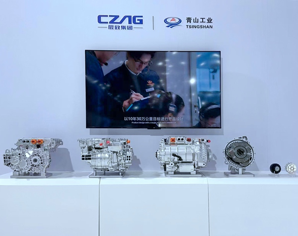 青山工業展出的產品。徐粘琴攝