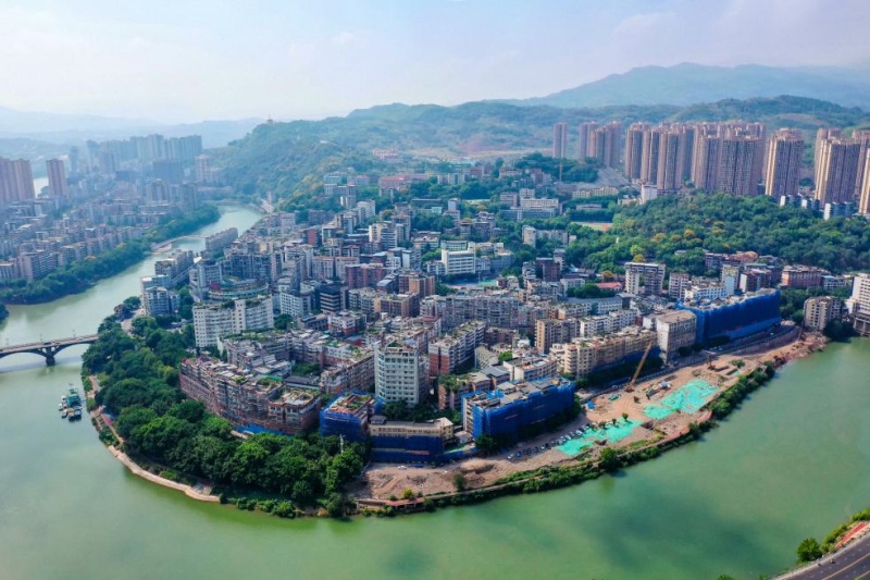 建設中的下北街試點示范項目。曾英豪攝