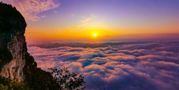 重慶彭水·摩圍山云海。彭水九黎城旅游公司供圖