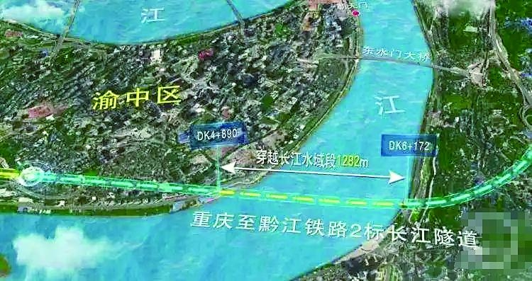 長江隧道示意圖