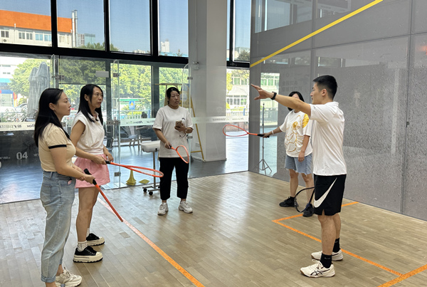 壁球主題體驗活動現場。主辦方供圖