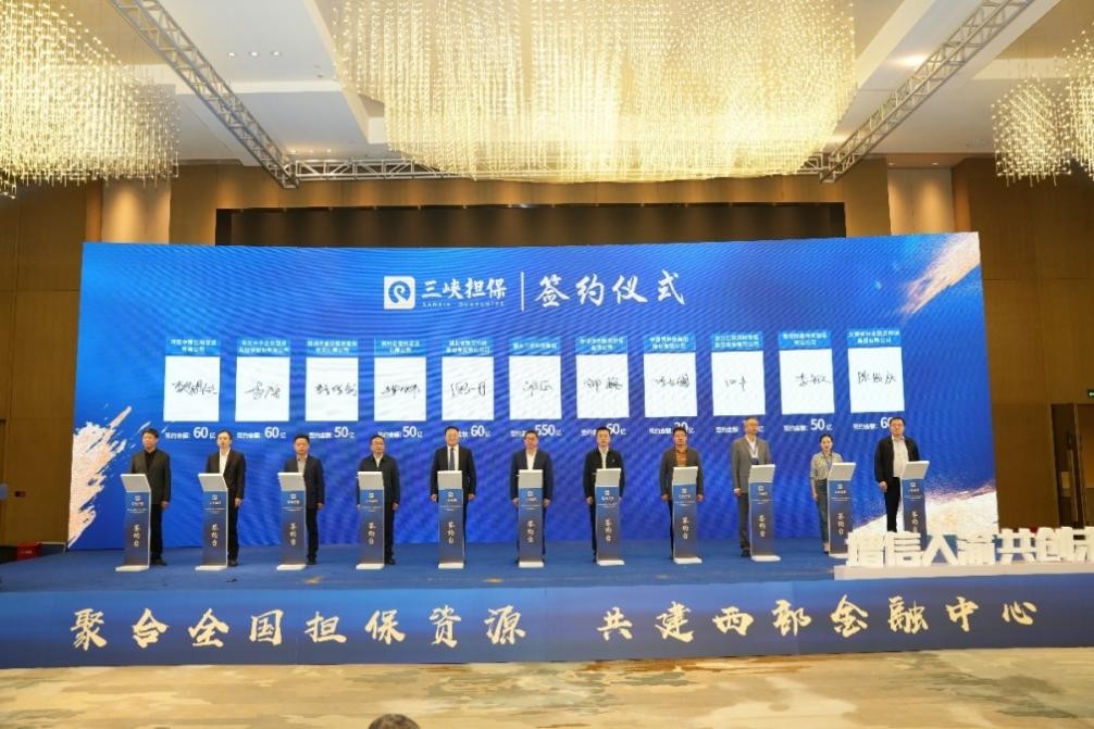 分保合作簽約儀式。重慶三峽擔保集團供圖