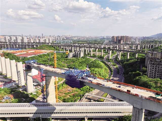 中國銀行重慶市分行支持成渝中線高鐵等重大項目建設取得新進展 郭晉 攝/視覺重慶
