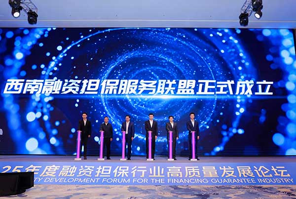 西南融資擔保服務聯盟成立。重慶市委金融辦供圖