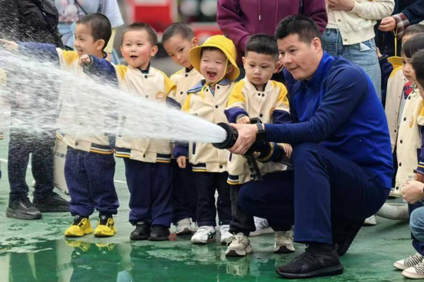 兒童行走課堂。玉帶山幼教集團供圖