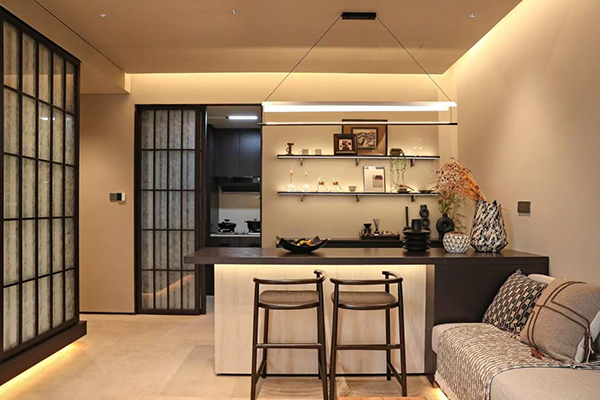 韜光小院樣板間實景圖。禹洲·博學家供圖